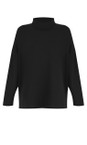 Amazing Woman Black  Ginny Black Cowl Neck Jersey Top  