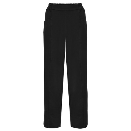 Amazing Woman Gina Black Long Bubble Jersey Trousers - Black