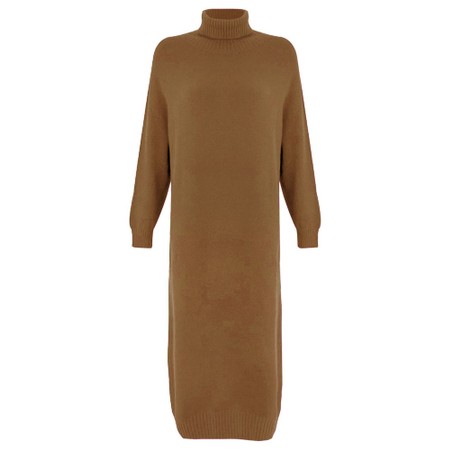 Amazing Woman Paige E Polo Neck Dress - Brown