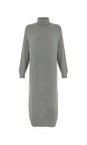Amazing Woman Grey Marl Paige E Grey Marl Polo Neck Dress  