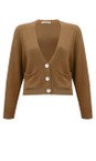 Amazing Woman Toast Pookie Cropped Toast Supersoft Knit Cardigan  