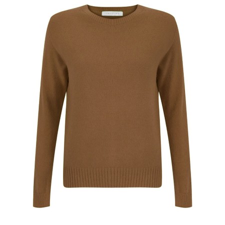 Amazing Woman Prue Toast Semi Fitted Round Jumper - Brown