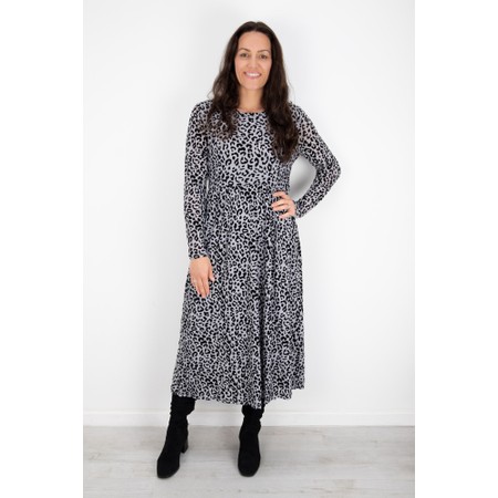 Foil International Velvet Roar Print Maxi Dress - Brown