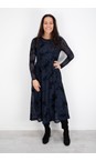 Foil Splatter Midnight International Velvet Splatter Midnight Print Dress  