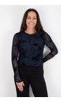 Foil Splatter Midnight International Velvet Splatter Midnight Print Crew  