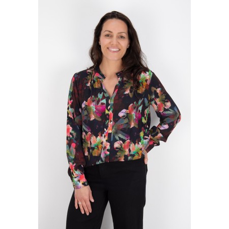 Foil Magic Touch Blouse - Blue