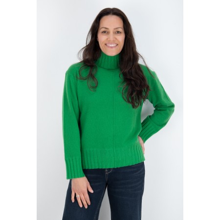 Mos Mosh Aima Cashmere Amazon Highneck Knit Top - Green