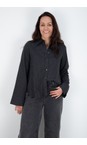 Mos Mosh 819 Phantom Ayen Cotton Long Sleeve Collar Check Shirt  