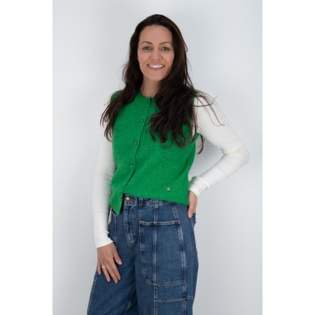 Mos Mosh Almine Thora Amazon Knit Vest Top - Green