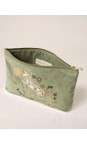 Elizabeth Scarlett Olive Mystical Horse Everyday Velvet Pouch  