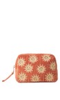 Elizabeth Scarlett Rust Sun Goddess Rust Velvet Makeup Bag  