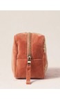 Elizabeth Scarlett Rust Sun Goddess Rust Velvet Makeup Bag  