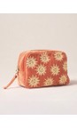 Elizabeth Scarlett Rust Sun Goddess Rust Velvet Makeup Bag  