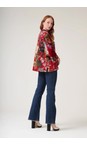 One Hundred Stars Primula Berry Primula Berry Cotton Velvet Loose Jacket  