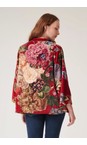 One Hundred Stars Primula Berry Primula Berry Cotton Velvet Loose Jacket  