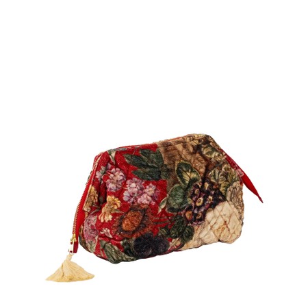 One Hundred Stars Organic Cotton Velvet Pouch - Red