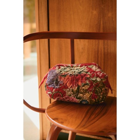 One Hundred Stars Organic Cotton Velvet Pouch - Red