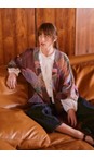 One Hundred Stars Crane Plum Crane Plum Short Kimono  