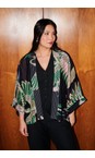 One Hundred Stars Crane Emerald Crane Emerald Short Kimono  