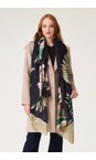 One Hundred Stars Crane Emerald Crane Emerald Wool Scarf  