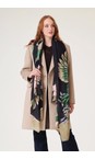 One Hundred Stars Crane Emerald Crane Emerald Wool Scarf  