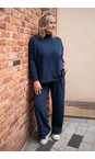 Amazing Woman Dark Navy Ginny Dark Navy Cowl Neck Jersey Top  