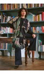 One Hundred Stars Crane Emerald Wool Throwover  