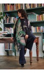One Hundred Stars Crane Emerald Wool Throwover  