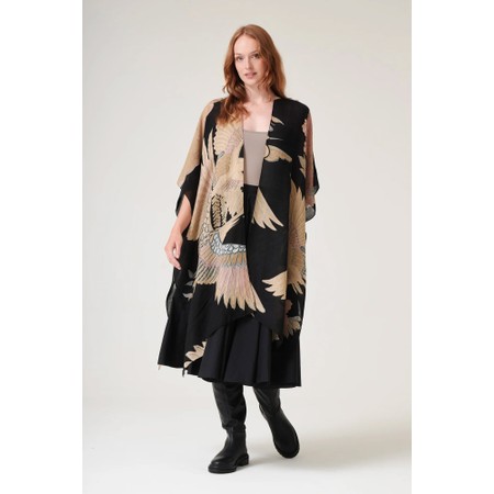 One Hundred Stars Wool Throwover - Black