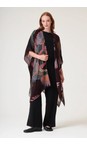 One Hundred Stars Crane Plum Wool Throwover  