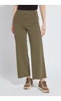 Lyssé Antique Smoked Olive Erin Antique Smoked Olive Wide Leg Denim Jean  
