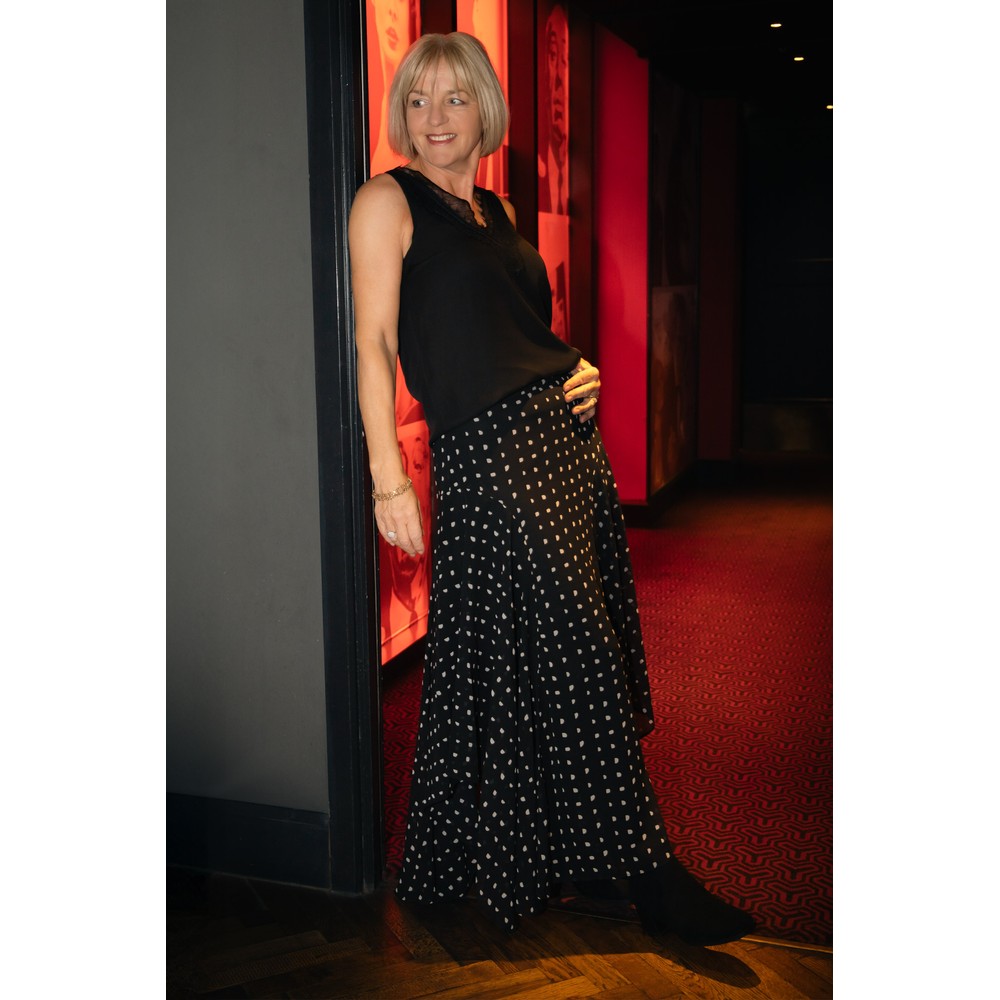 Brave & True Bella Chiffon Print Skirt Arches