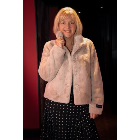 RINO AND PELLE Vie Birch Faux Fur Jacket - Beige