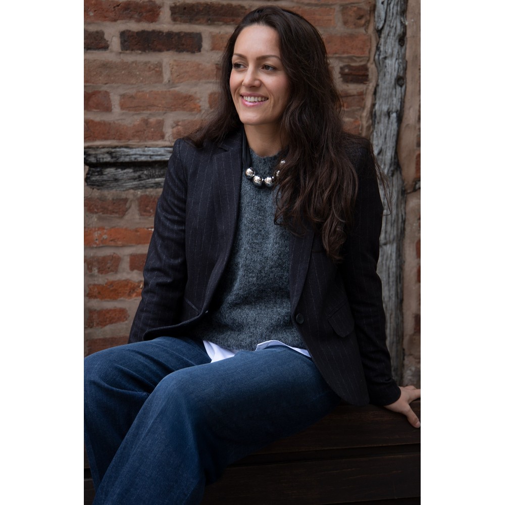 Robell Alex Pinstripe Jacket Dark Grey 99