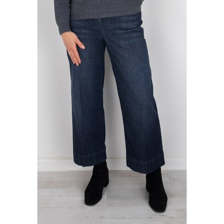 Robell Debby 09 Crop Wide Leg Jean - Blue