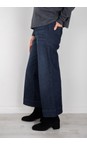 Robell Navy 69 Debby 09 Crop Wide Leg Jean  
