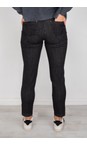 Robell Black 90 Nena Black Washed Denim Ankle Zip Cropped Jeans  