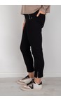 Robell Black 90 Nena 09 Black Ankle Zip Cropped Powerstretch Jean  