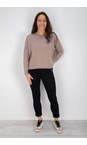 Robell Black 90 Nena 09 Black Ankle Zip Cropped Powerstretch Jean  
