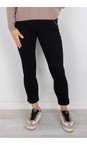 Robell Black 90 Nena 09 Black Ankle Zip Cropped Powerstretch Jean  