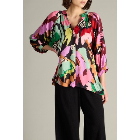 Sahara Floral Collage Print Top - Multicoloured