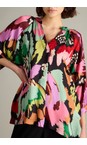 Sahara Multi Floral Collage Print Top  