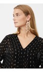 Masai Clothing Black  MaNolindria Foil Print Dress  