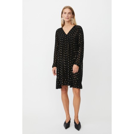 Masai Clothing MaNolindria Foil Print Dress - Black