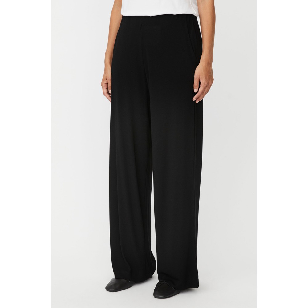 Masai Clothing MaPirista Black Wide Leg Trouser Black 