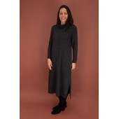 Tosca U Antracite Long Fleece Dress
