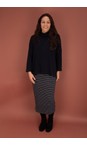 Mama B Riga Notte Lilla R Stripe Fleece Skirt  