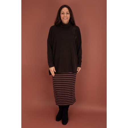 Mama B Lilla R Stripe Fleece Skirt - Purple