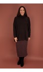 Mama B Riga Moro Lilla R Stripe Fleece Skirt  