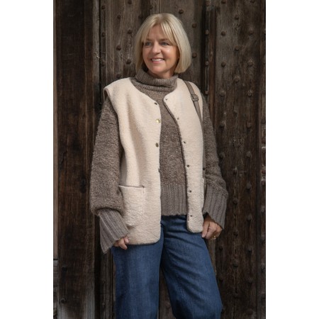 Chalk Abby Polar Gilet - Off-White